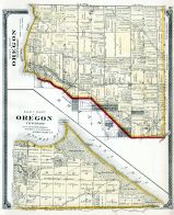 Oregon Township - West - East, Cedar Point, Brandville, Otter Creek, New Jerusalem, Lucas County and Part of Wood County 1875 Including Toledo